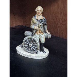 Vintage‎ Sebastian Miniatures George Washington With Cannon COPR 1947 Hudson